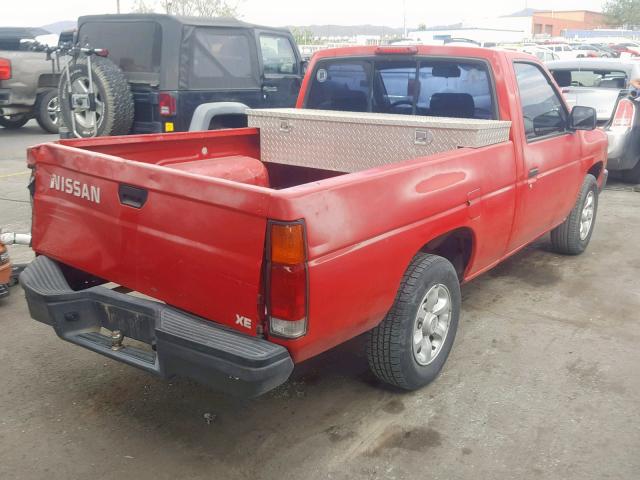 1N6SD11S3VC430031 - 1997 NISSAN TRUCK BASE RED photo 4