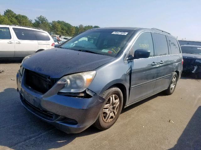 5FNRL38456B432486 - 2006 HONDA ODYSSEY EX GRAY photo 2