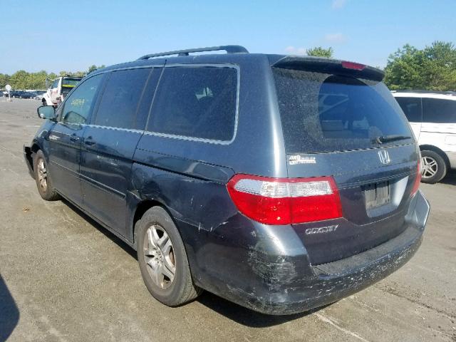 5FNRL38456B432486 - 2006 HONDA ODYSSEY EX GRAY photo 3