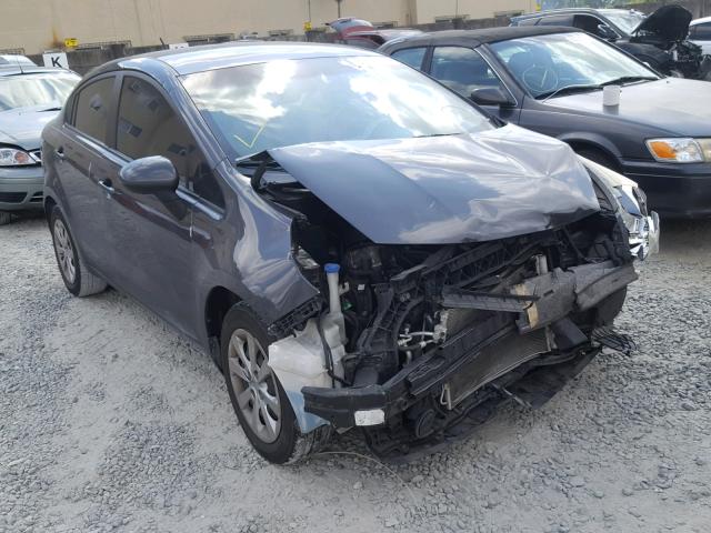 KNADN4A32C6090236 - 2012 KIA RIO EX GRAY photo 1