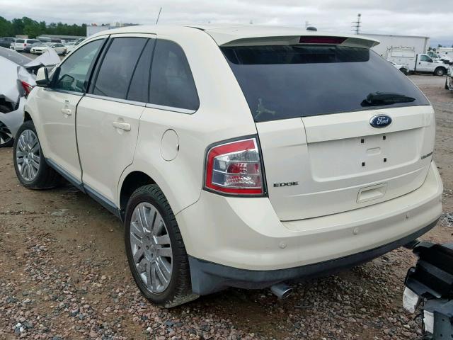 2FMDK39C18BB41191 - 2008 FORD EDGE LIMIT WHITE photo 3