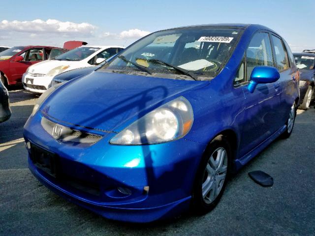 JHMGD386X7S055713 - 2007 HONDA FIT S 蓝色 照片 2