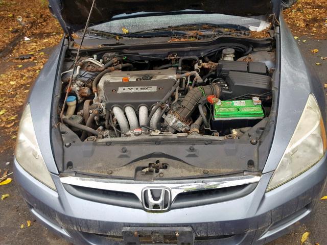 1HGCM56417A035130 - 2007 HONDA ACCORD LX BLUE photo 7