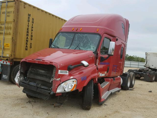 1FUJGLDR4ASAH9258 - 2010 FREIGHTLINER CASCADIA 1 RED photo 2