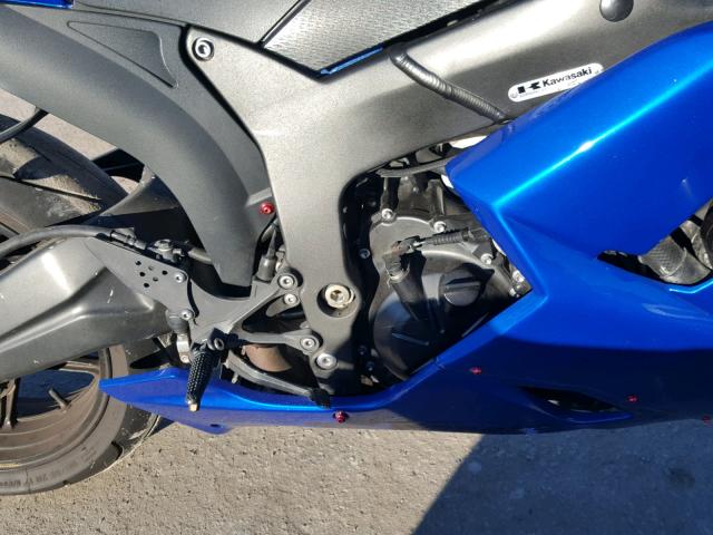 JKAZX4P138A038878 - 2008 KAWASAKI ZX600 P BLUE photo 7