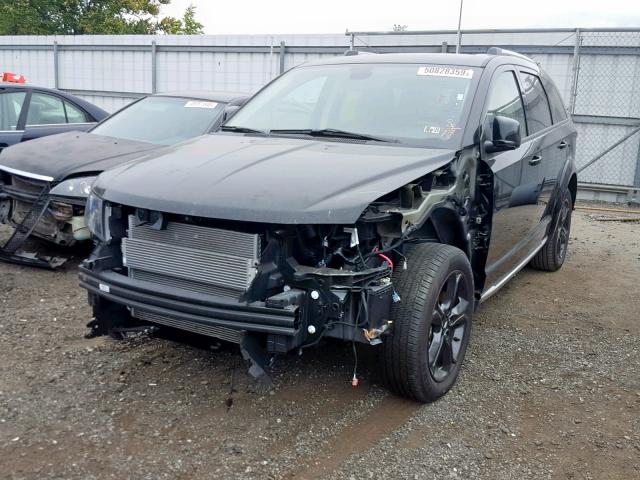 3C4PDDGG7KT774930 - 2019 DODGE JOURNEY CR BLACK photo 2