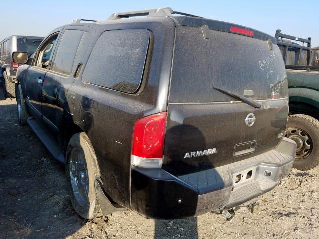 5N1AA08A76N736956 - 2006 NISSAN ARMADA SE BLACK photo 3