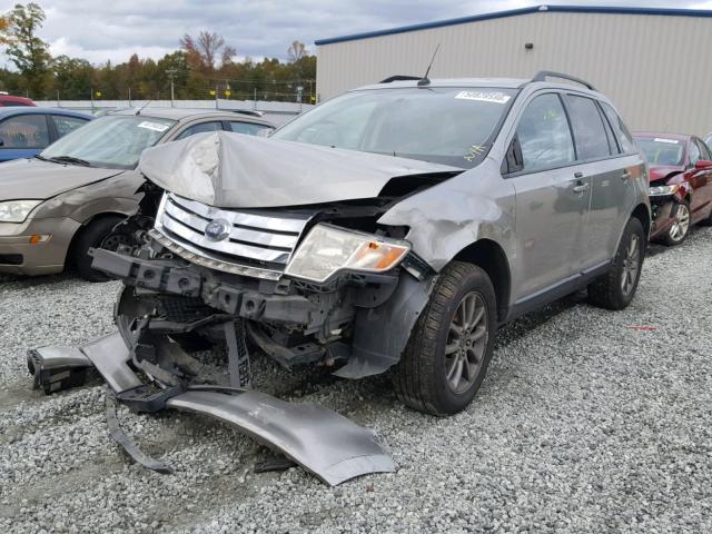 2FMDK38CX8BA99184 - 2008 FORD EDGE SEL SILVER photo 2