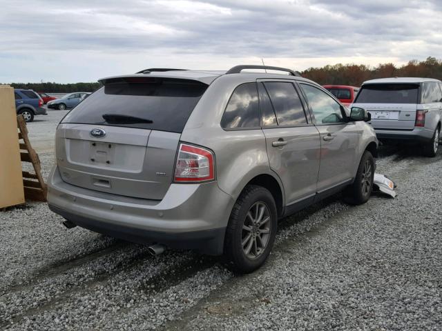 2FMDK38CX8BA99184 - 2008 FORD EDGE SEL SILVER photo 4