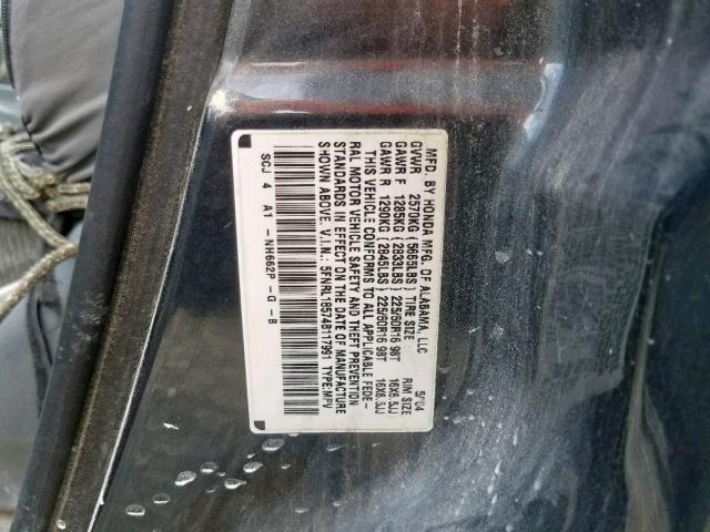 5FNRL18574B117991 - 2004 HONDA ODYSSEY LX BLUE photo 10