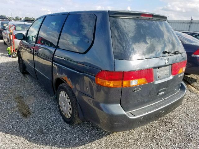 5FNRL18574B117991 - 2004 HONDA ODYSSEY LX BLUE photo 3