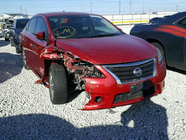 3N1AB7AP4DL726961 - 2013 NISSAN SENTRA SV RED photo 1