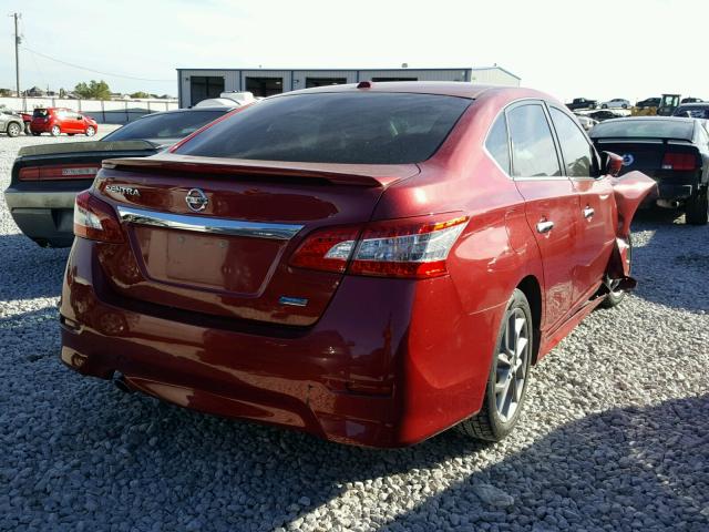 3N1AB7AP4DL726961 - 2013 NISSAN SENTRA SV RED photo 4