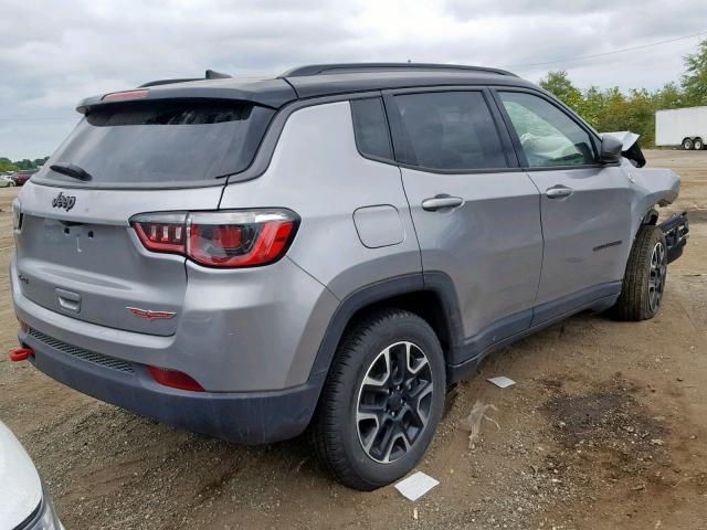 3C4NJDDB5KT650101 - 2019 JEEP COMPASS TR GRAY photo 4