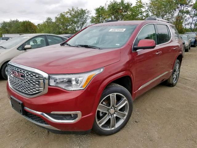 1GKKNXLS0KZ191230 - 2019 GMC ACADIA DEN RED photo 2