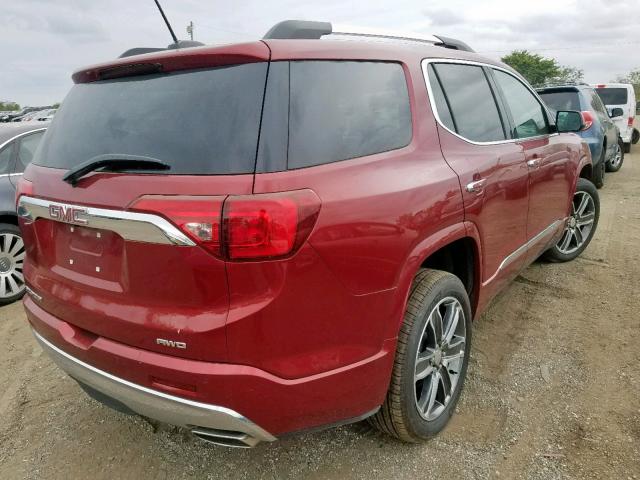 1GKKNXLS0KZ191230 - 2019 GMC ACADIA DEN RED photo 4