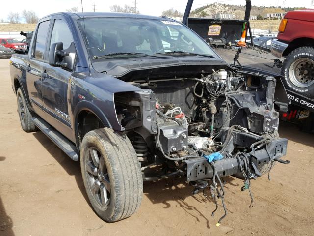 1N6BA0EC3FN502003 - 2015 NISSAN TITAN S GRAY photo 1