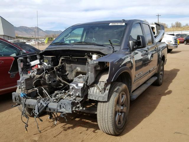 1N6BA0EC3FN502003 - 2015 NISSAN TITAN S GRAY photo 2