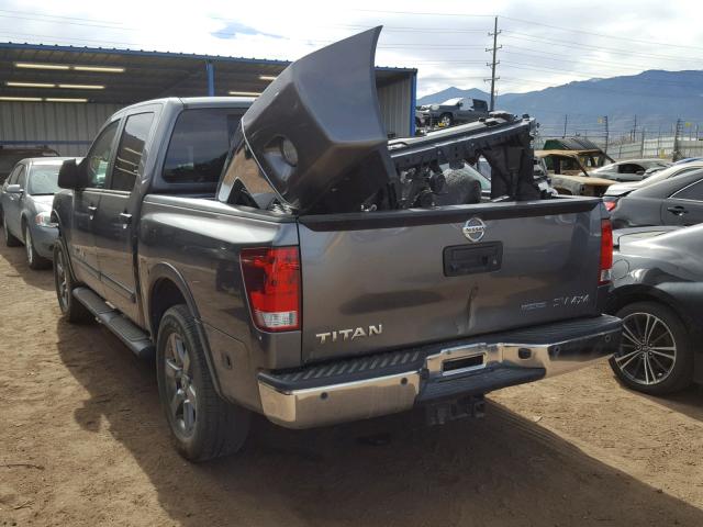 1N6BA0EC3FN502003 - 2015 NISSAN TITAN S GRAY photo 3