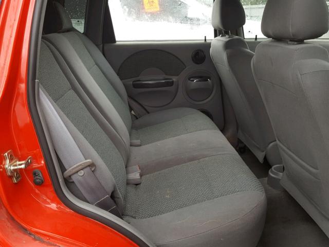 KL1TJ62624B210714 - 2004 CHEVROLET AVEO LS RED photo 6