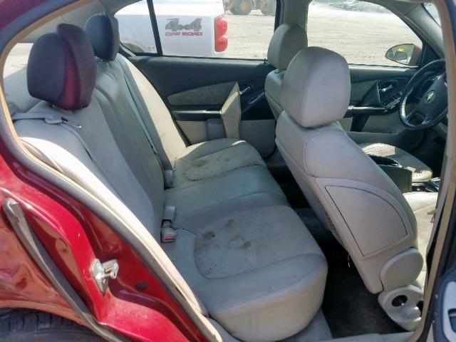 1G1ZU538X6F196389 - 2006 CHEVROLET MALIBU LTZ ბურგუნდია ფოტო 6