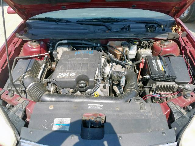 1G1ZU538X6F196389 - 2006 CHEVROLET MALIBU LTZ ბურგუნდია ფოტო 7