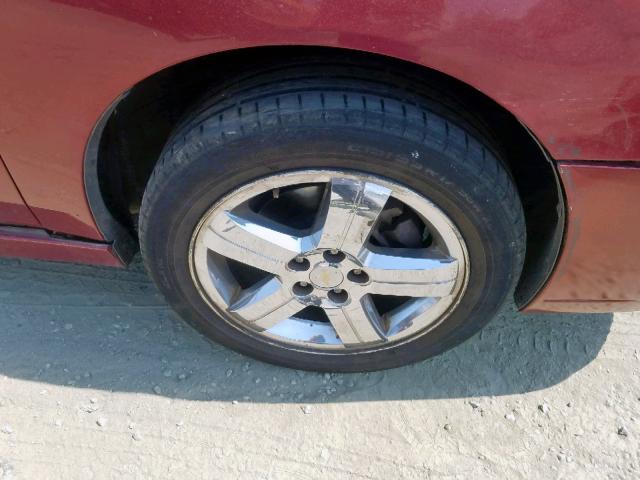 1G1ZU538X6F196389 - 2006 CHEVROLET MALIBU LTZ ბურგუნდია ფოტო 9