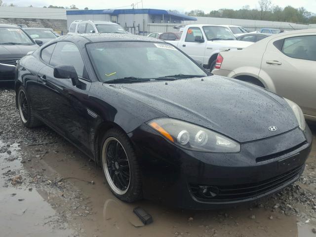 KMHHM66D28U292500 - 2008 HYUNDAI TIBURON GS BLACK photo 1