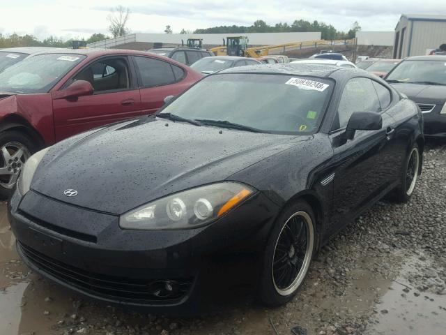 KMHHM66D28U292500 - 2008 HYUNDAI TIBURON GS BLACK photo 2