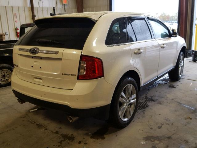 2FMDK3KC4EBA02338 - 2014 FORD EDGE LIMIT WHITE photo 4