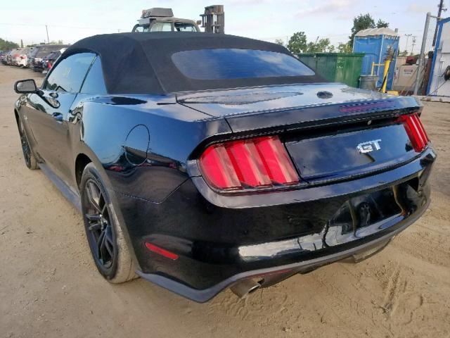 1FATP8FF8F5434199 - 2015 FORD MUSTANG GT BLACK photo 3