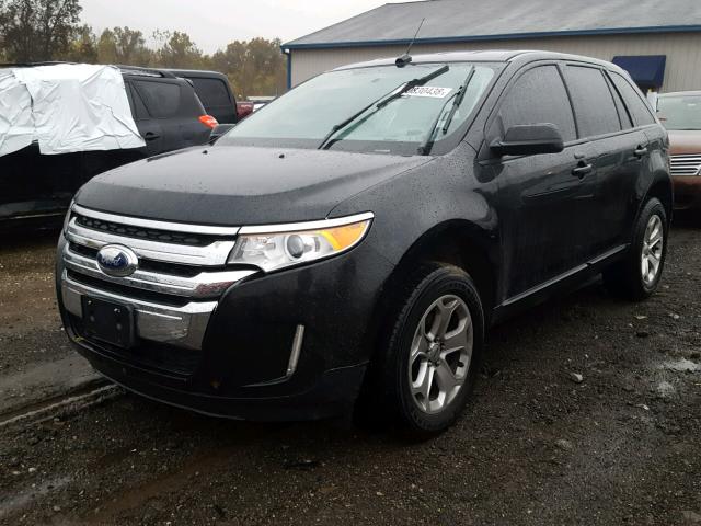 2FMDK3JC1CBA64620 - 2012 FORD EDGE SEL BLACK photo 2