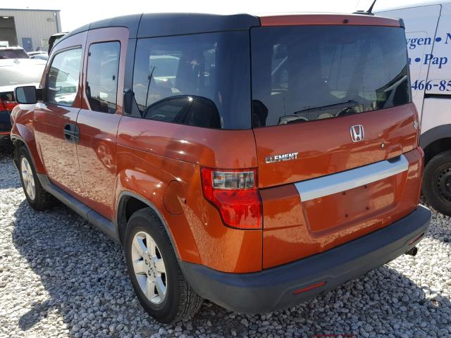 5J6YH1H74AL000144 - 2010 HONDA ELEMENT EX ORANGE photo 3