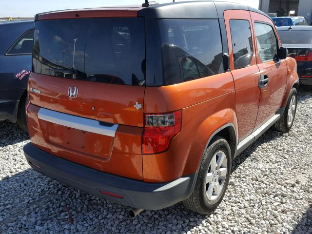 5J6YH1H74AL000144 - 2010 HONDA ELEMENT EX ORANGE photo 4