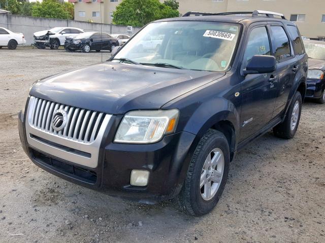 4M2CU29HX8KJ26821 - 2008 MERCURY MARINER HE BLACK photo 2