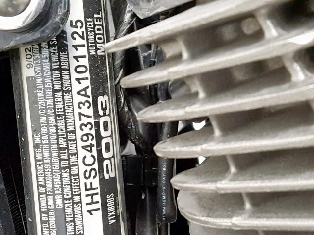 1HFSC49373A101125 - 2003 HONDA VTX1800 S SILVER photo 20