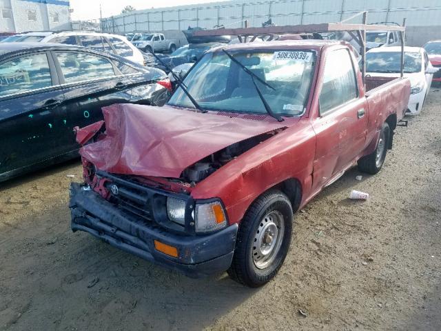 4TARN81A8SZ321440 - 1995 TOYOTA PICKUP 1/2 RED photo 2