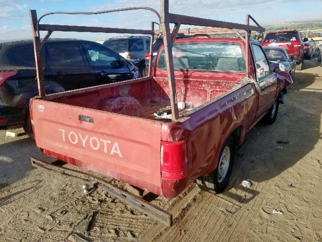 4TARN81A8SZ321440 - 1995 TOYOTA PICKUP 1/2 RED photo 4