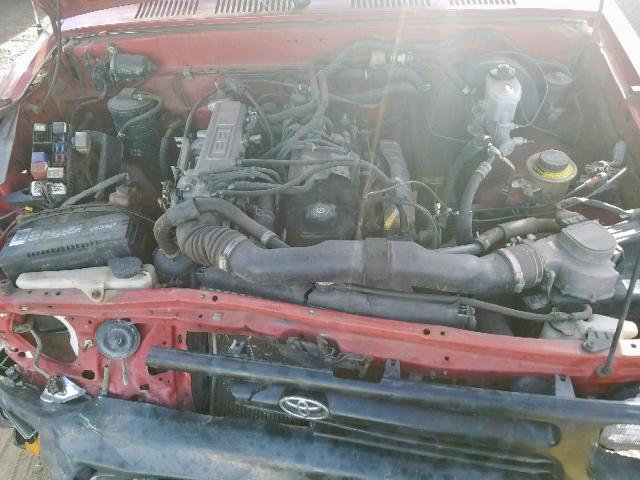 4TARN81A8SZ321440 - 1995 TOYOTA PICKUP 1/2 RED photo 7