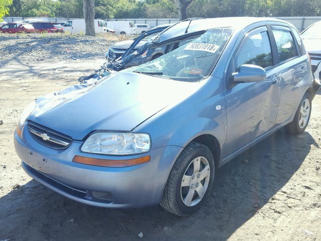 KL1TD66687B711001 - 2007 CHEVROLET AVEO BASE Mavi foto 2