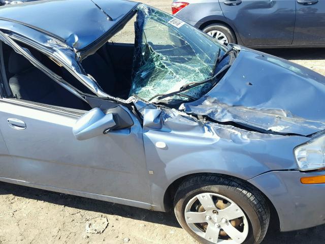 KL1TD66687B711001 - 2007 CHEVROLET AVEO BASE Mavi foto 9