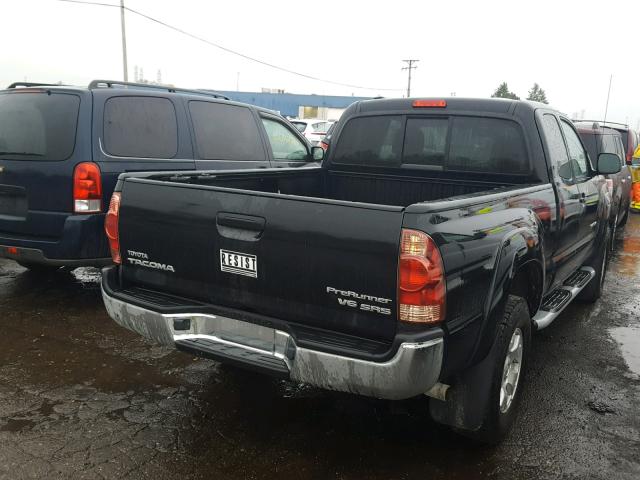 5TETU62N17Z400866 - 2007 TOYOTA TACOMA PRE BLACK photo 4