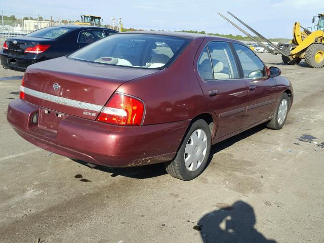 1N4DL01D71C128395 - 2001 NISSAN ALTIMA XE RED photo 4