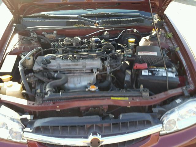 1N4DL01D71C128395 - 2001 NISSAN ALTIMA XE RED photo 7