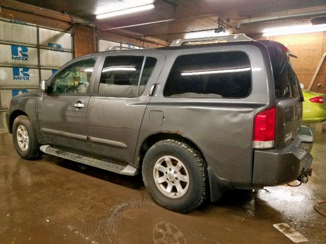 5N1AA08B74N713330 - 2004 NISSAN ARMADA SE GRAY photo 3