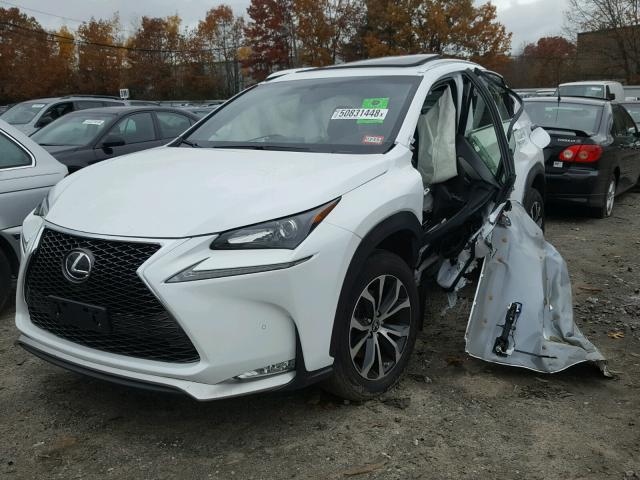 JTJBARBZ3G2067824 - 2016 LEXUS NX 200T WHITE photo 2