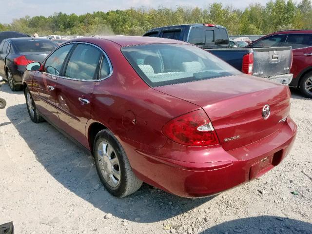 2G4WC552961117903 - 2006 BUICK LACROSSE C BURGUNDY photo 3