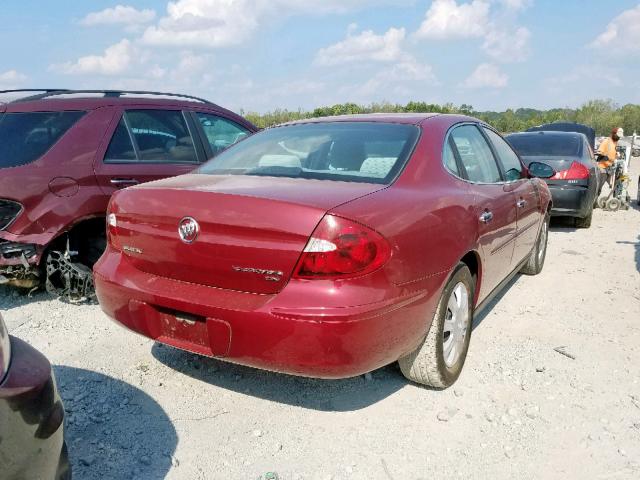 2G4WC552961117903 - 2006 BUICK LACROSSE C BURGUNDY photo 4