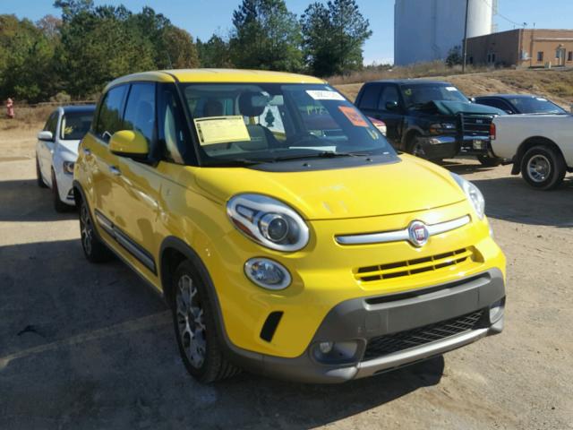 ZFBCFADH5EZ020817 - 2014 FIAT 500L TREKK YELLOW photo 1