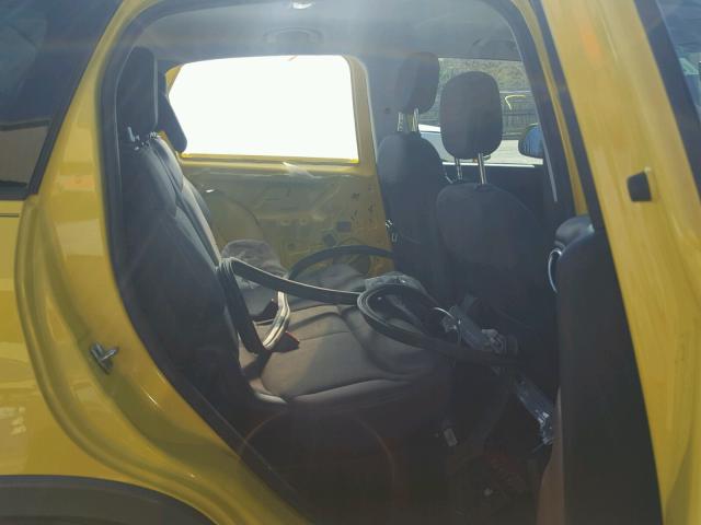 ZFBCFADH5EZ020817 - 2014 FIAT 500L TREKK YELLOW photo 6